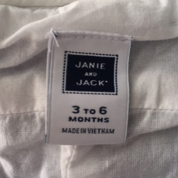 Janie and Jack Set overalls newsboy hat button up - Picture 6 of 6